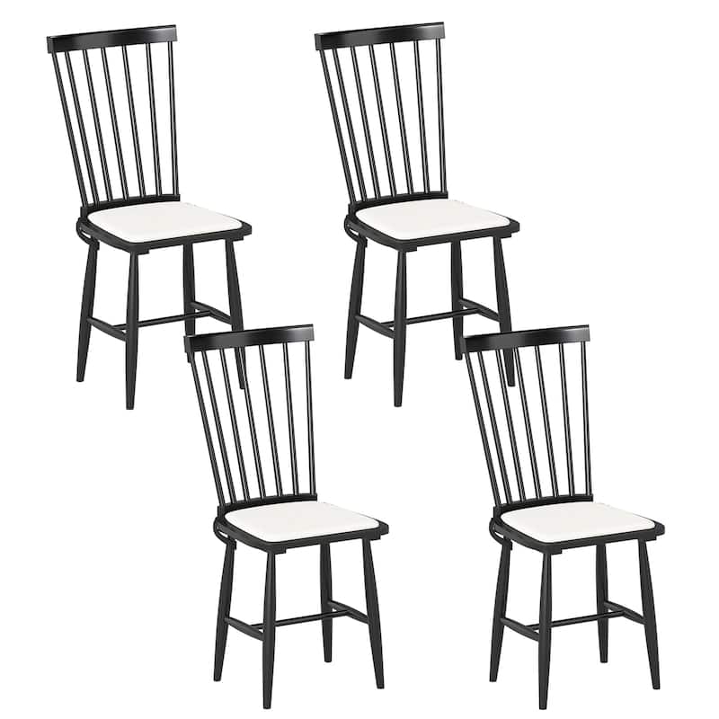 Costway Dining Chairs Set of 2/4 with Removable Seat Cushions for - 4 PCS - Set of 4