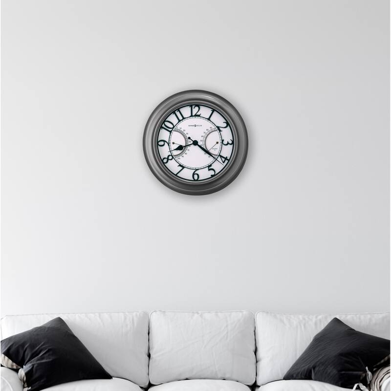 Howard Miller Tawney Indoor & Outdoor Wall Clock - Silver