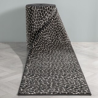 Custom Size Runner Baldwin Asher Glam Modern Pebbled Stair Rug