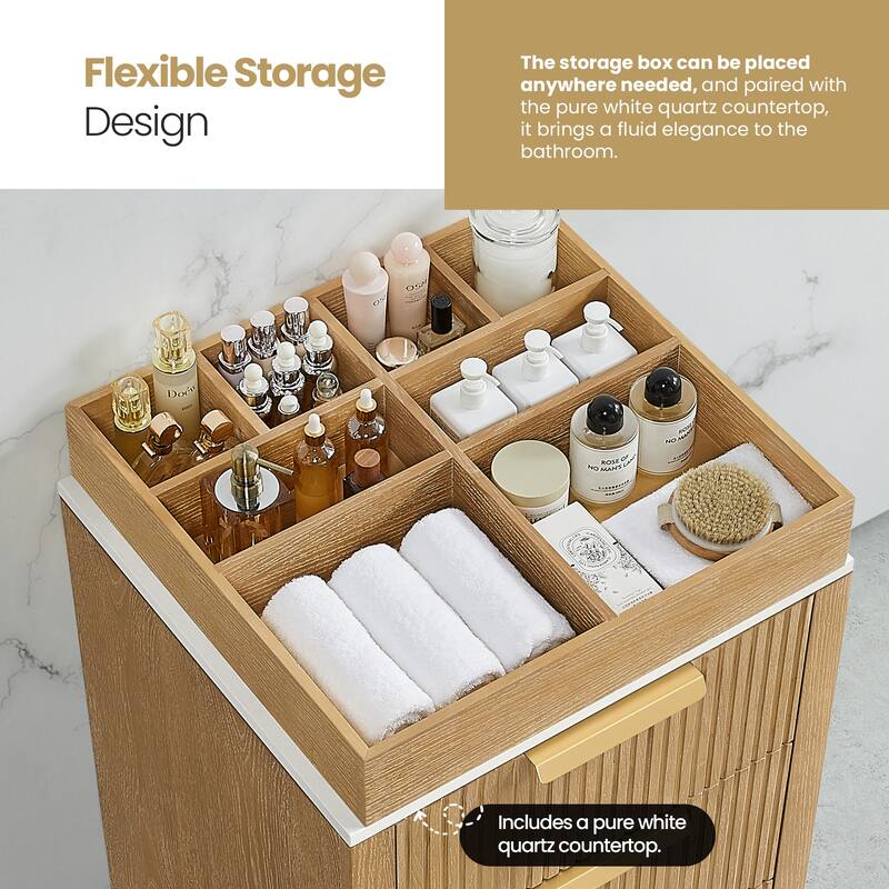 Santarem Solid Wood Partitioned Storage Cabinet