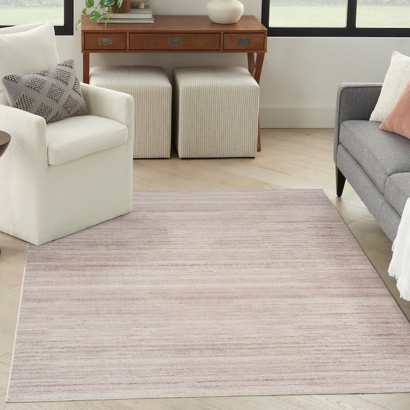 Nourison Washable Essentials Indoor Solid Area Rug