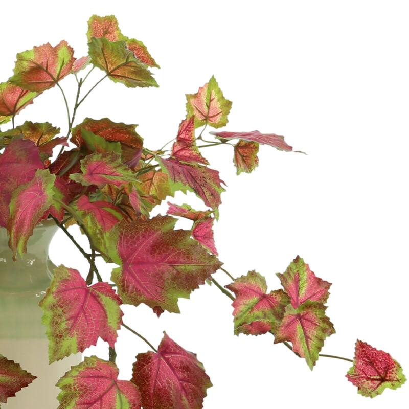 26" Trailing Variegated Ivy in Ceramic Vase - Green