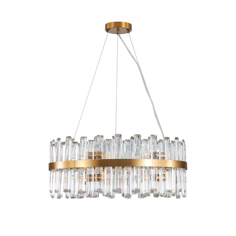 23.6 Inches Chandeliers Crystal Decorative Lights Simple Modern Dining Room LED Lighting,for Home Decor (Bulbs Not Included)