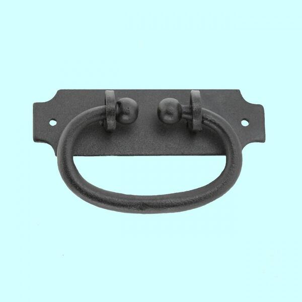 Shop Black Drawer Pull Hepplewhite Wrought Iron Rustproof Finish