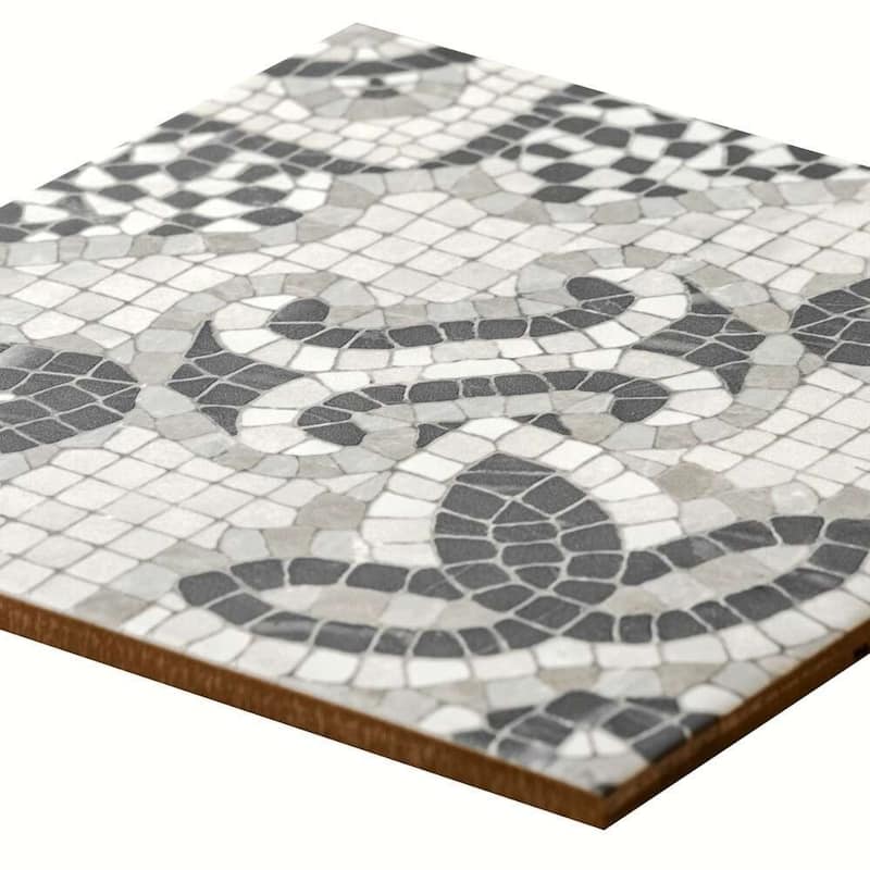 Roman Road 8x8 Matte Porcelain Encaustic Tile - Floor, Wall, Backsplash
