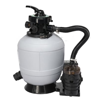 Sand Pool Filter 13in Tank with 3/4HP Pool Pump 115V