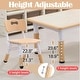 preview thumbnail 3 of 33, Kids Table and 6 Chair Set Height Adjustable