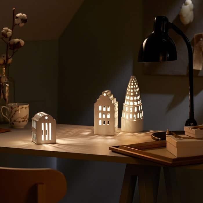 Kähler Urbania Lighthouse High Tower, White - H: 8.9"