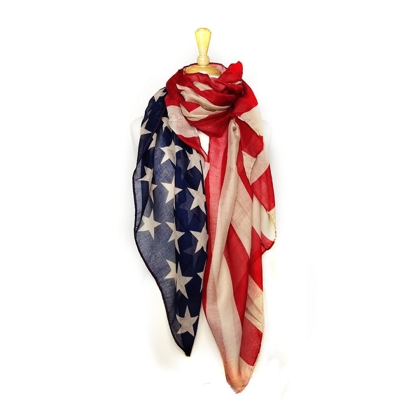Women's American Flag Convertible Pareo Scarf
