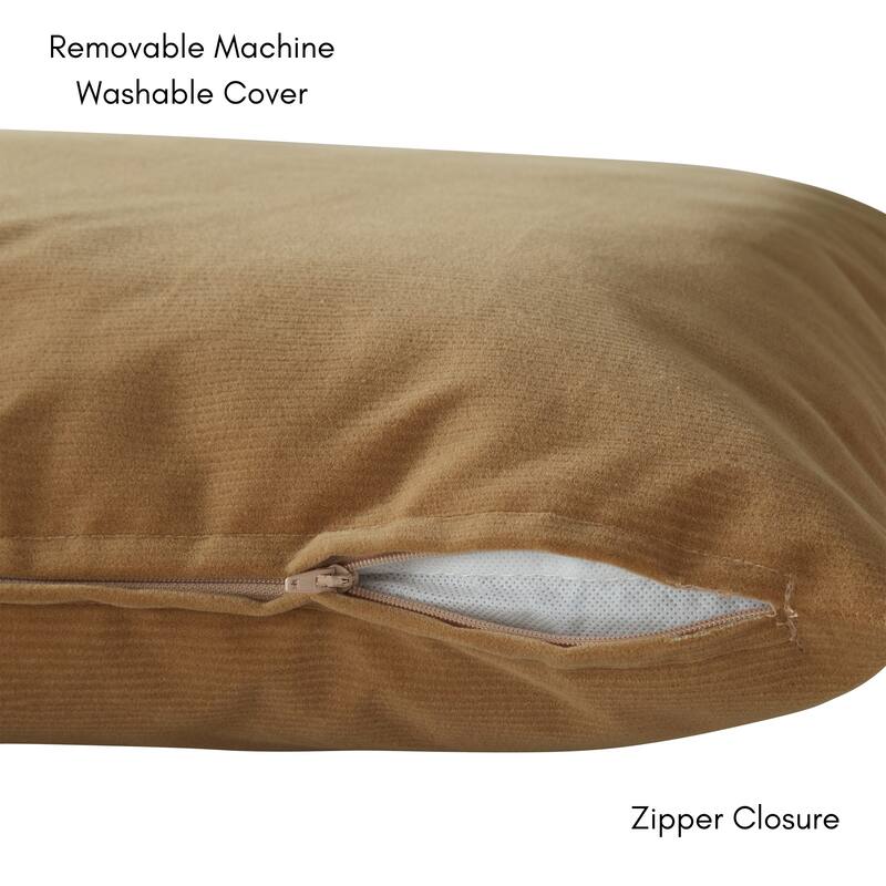 Charlie Corduroy Throw Dog Bed with Removable Cover
