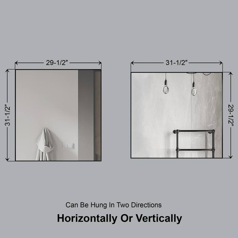 Catton Mirror - Rectangle 32" High