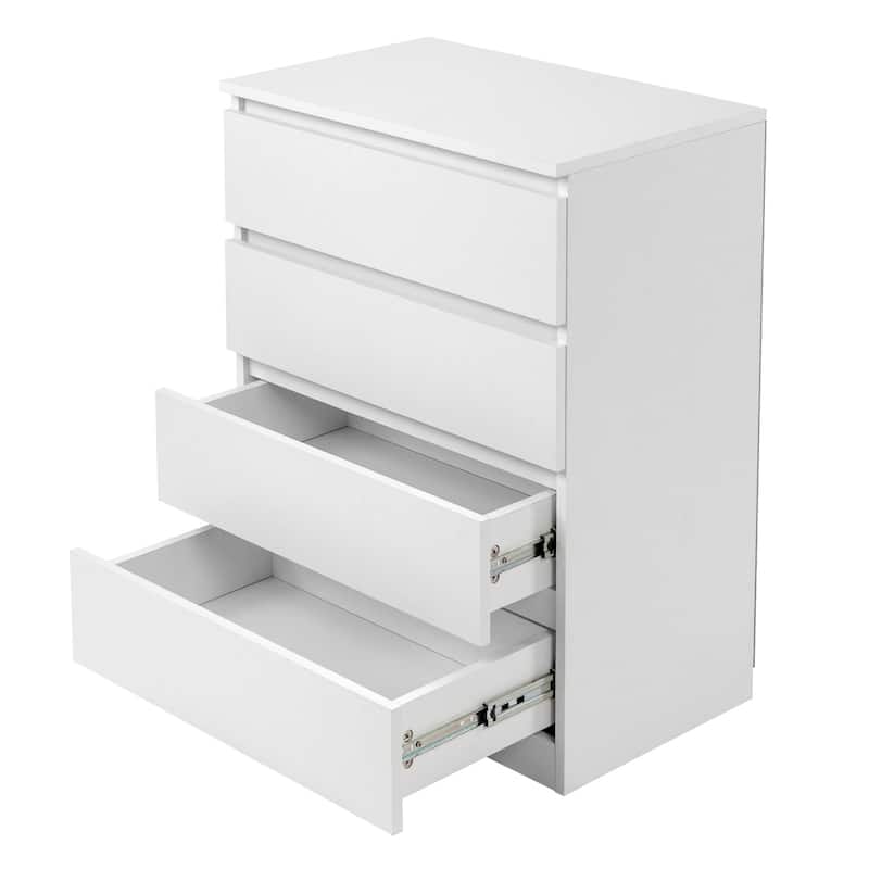 Modern Wooden 4-Drawer Dresser Perfect for Bedroom Living Room or Family Room