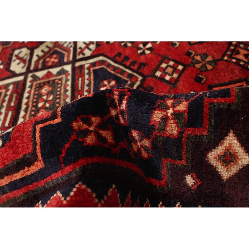 ECARPETGALLERY Hand-knotted Anatolian Vintage Dark Navy Wool Rug - 5'5 x 6'3