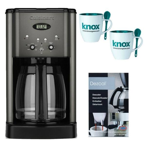 Shop Cuisinart Dcc 1200bks Brew Central 12 Cup Coffee Maker Refurbished Stainless Steel Black W Descaler Bundle Overstock 28284340