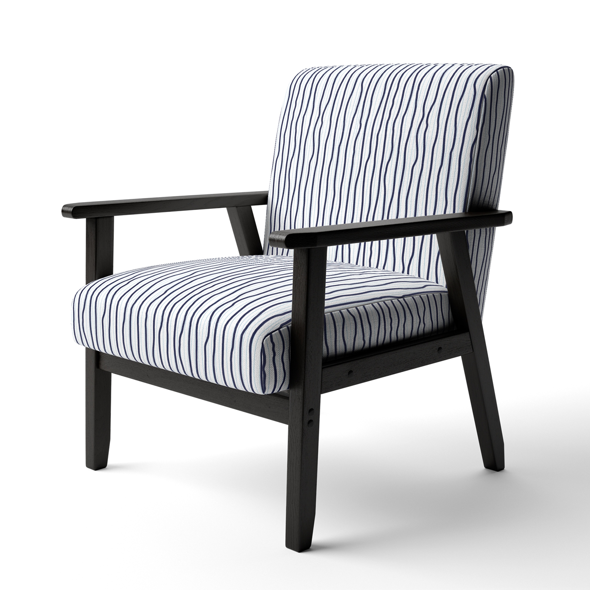 Black and white online striped lounge chair