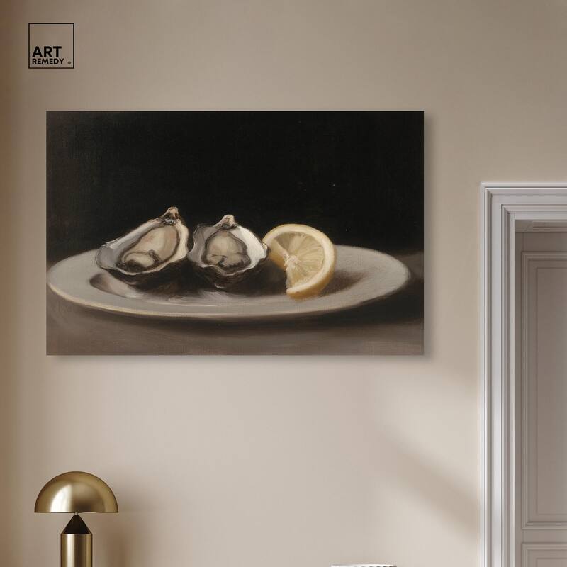 Manet's Oysters Canvas by Art Remedy, Gallery Wrapped