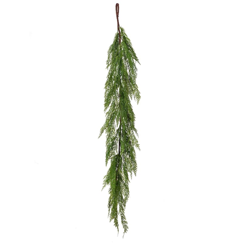 4' x 8" Lebanon Cedar Full Outdoor Artificial Christmas Garland, Unlit