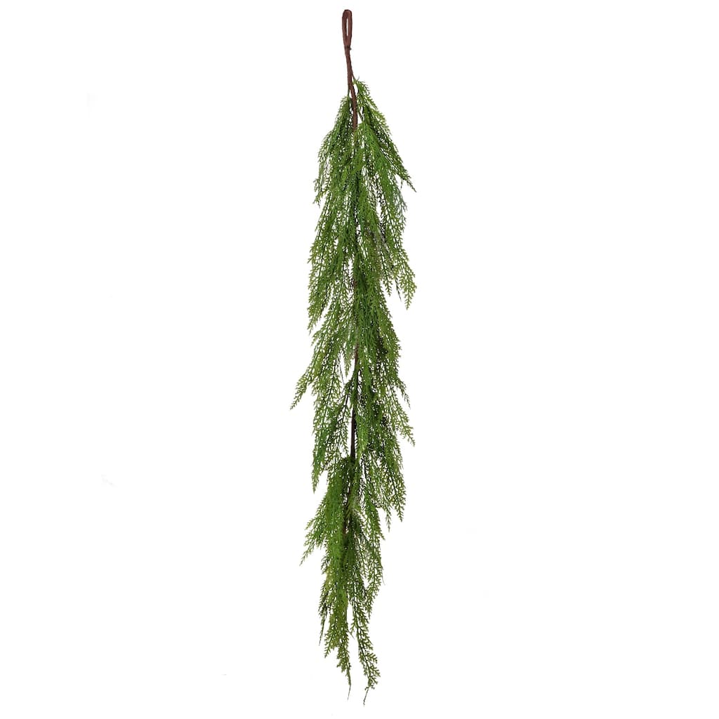 4' x 8" Lebanon Cedar Full Outdoor Artificial Christmas Garland, Unlit
