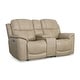 preview thumbnail 4 of 13, Crew Leather Power Reclining Zero Gravity Loveseat with Console, Power Headrests & Lumbar by Flexsteel