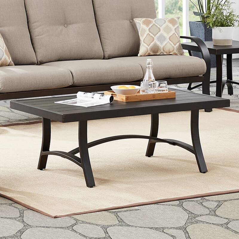 Coffee Table Rectangle Outdoor Coffee Table 26-in W x 48-in L - Big