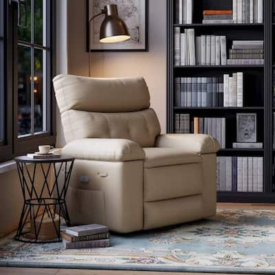 360 Degree Swivel Lazy Manual Rocking Recliner Sofa Chair for Living Rooms, Bedrooms