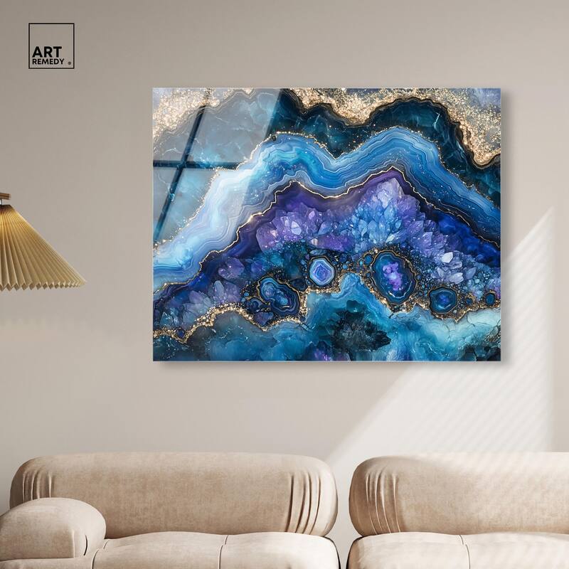 Galactic Geode II Acrylic by Art Remedy, Ready to Hang