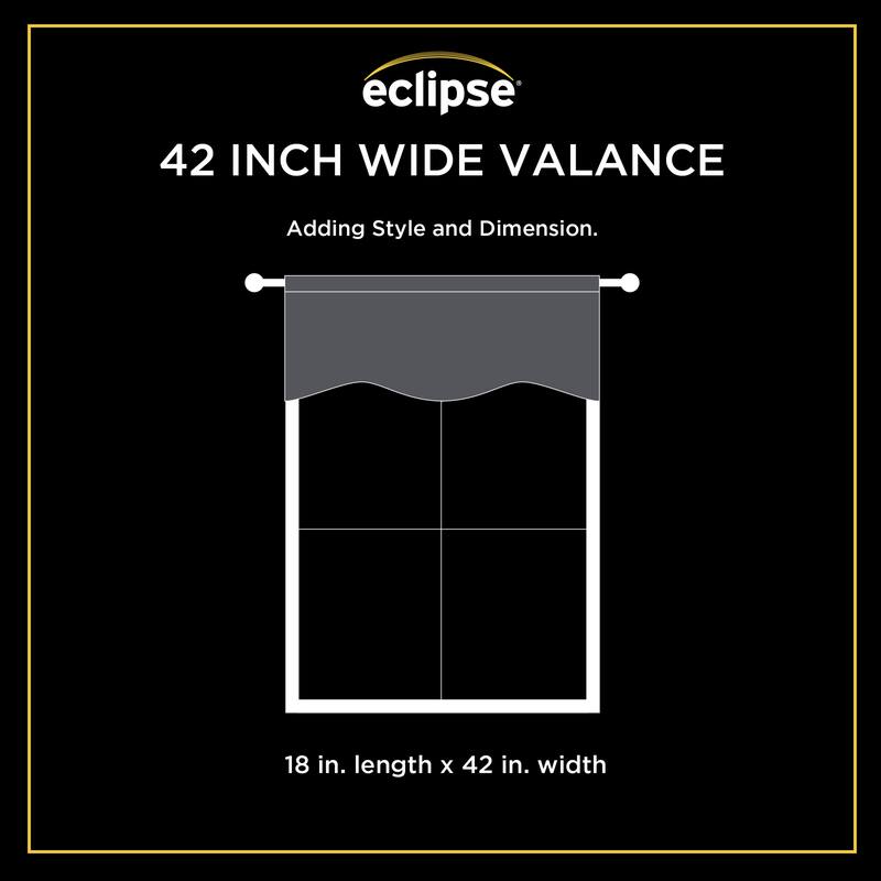 Eclipse Kendall Solid Scalloped Valance