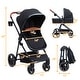 preview thumbnail 5 of 17, 3-in-1 Reversible Baby Stroller with Adjustable Backrest and Canopy