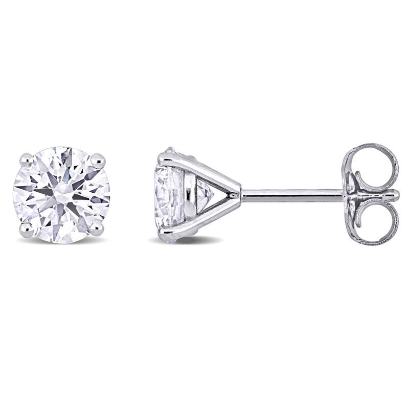 Miadora 2ct TDW Lab-Grown Diamond Martini Style Solitaire Stud Earrings 14k White Gold