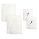 preview thumbnail 18 of 27, Sweet Kids 2-piece White Turkish Cotton Bath and Hand Towel Set with Lavender Purple Monogrammed Initial white/purple j