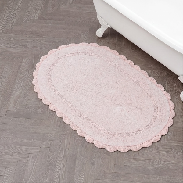 Laura Ashley Eloise Crochet Border Bath Mat - On Sale - Bed Bath