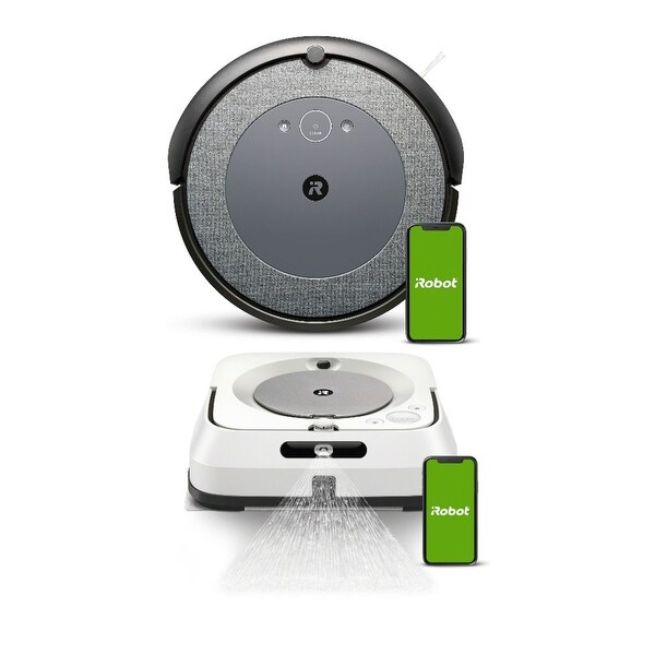 iRobot Roomba i3 (3150) Wi-Fi Robot Vacuum & Braava Jet m6 Robot