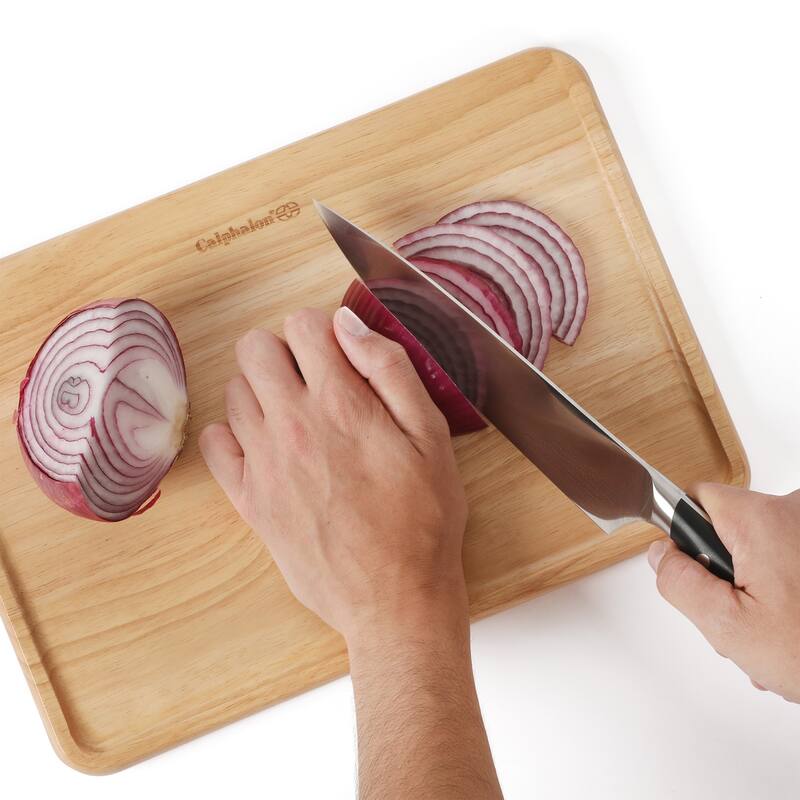 Calphalon Edge Guard 18 x 12, or 13.6 x 9.5 in Rubber Wood Cutting Board