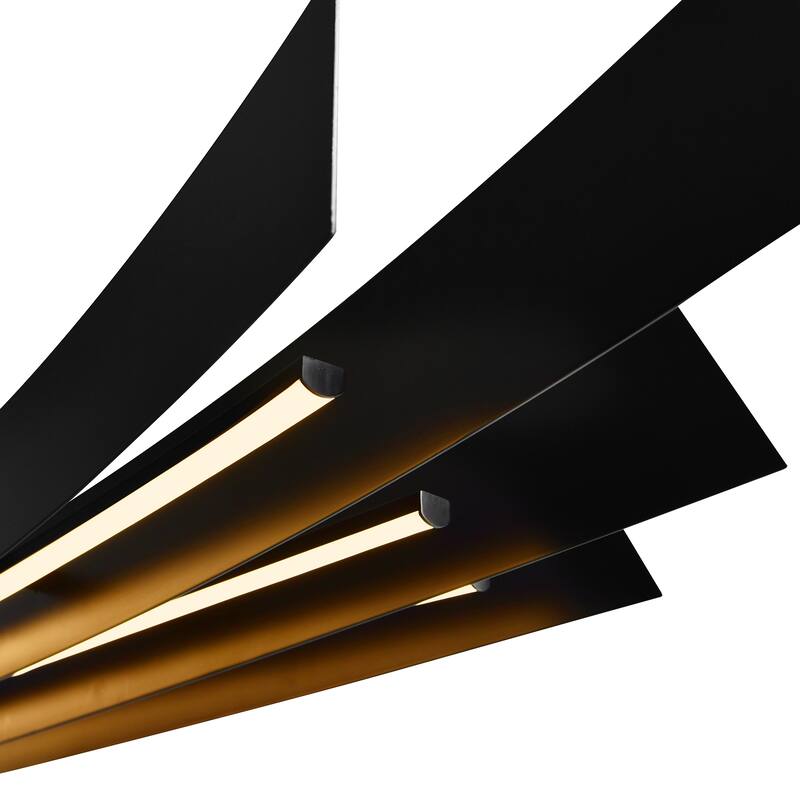 Candora Integrated LED Black Chandelier