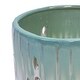 preview thumbnail 17 of 17, 8" Striped Ceramic Flowerpot Windowsill Modern Garden Planter with Drainage Hole (Set of 2) - 7.48 in.W x 7.48 in.D x 8.07 in.H