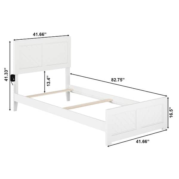 dimension image slide 0 of 15, Canyon Foundation Bed Frame with Matching Footboard