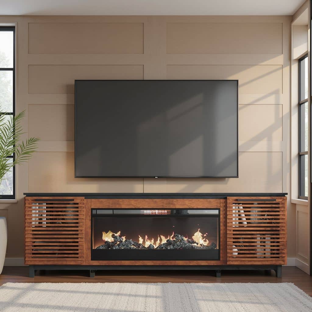 Graceland 86" Modern Fireplace TV Stand for TVs up to 95"