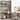 Bookshelf 5 Shelf Industrial Etagere Bookcase for Bedroom, Living Room, Home Office