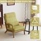 preview thumbnail 36 of 105, High Back Solid Wood Armrest Backrest Leisure Chair Accent Chair