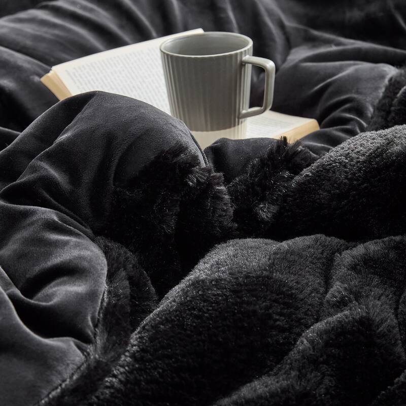 You Deserve It - Coma Inducer® Oversized Comforter Set - Black