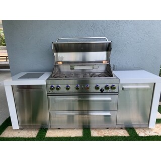 mont alpi grill island gas stainless steel