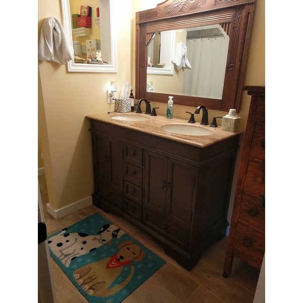 Silkroad Exclusive Mesa 48 Inch Double Sink Bathroom Vanity Silkroad Exclusive Mesa 48 Inch Double Sink Bathroom Vanity Free Shipping Today 4777463