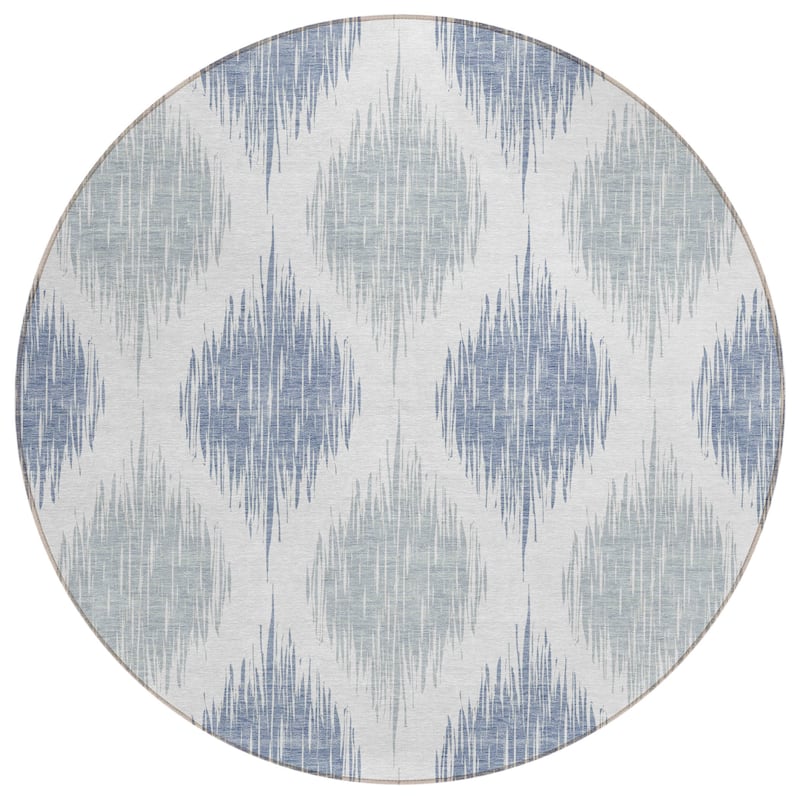 Machine Washable Indoor/ Outdoor Chantille Geo Contemporary Rug