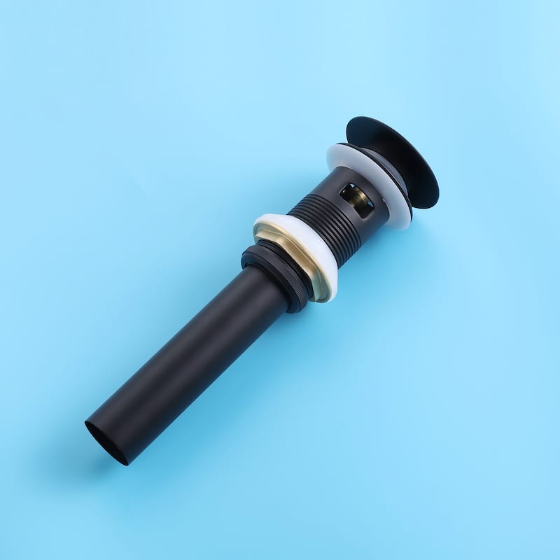Single Handle Bathroom Faucet with Pop-up Drain Brass 1 Hole Modern Bathroom Sink Vanity Faucets with Deck Plate