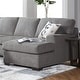 Roundhill Furniture Manisa Camelot Blackstone Fabric Sectional Sofa ...