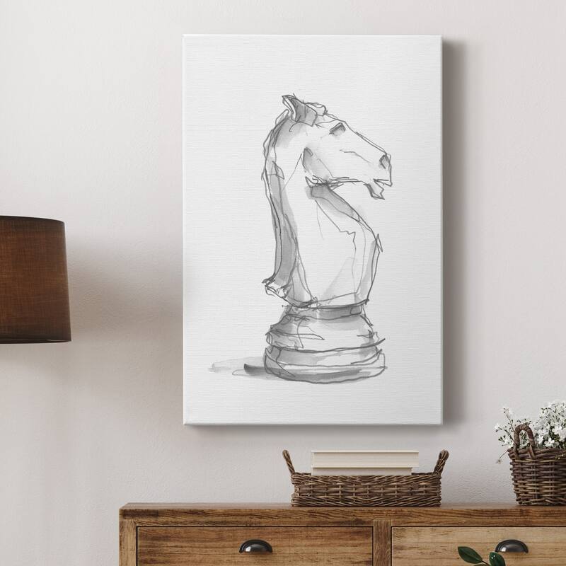 Chess Piece Study I Premium Gallery Wrapped Canvas - Ready to Hang
