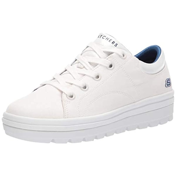 skechers white canvas shoes