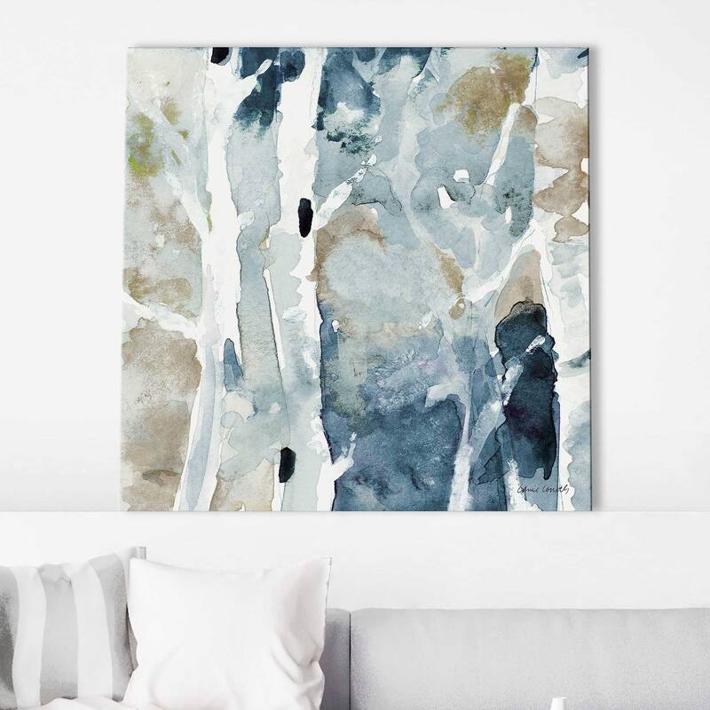 "Blue Upon the Hill Square I" Print on Canvas