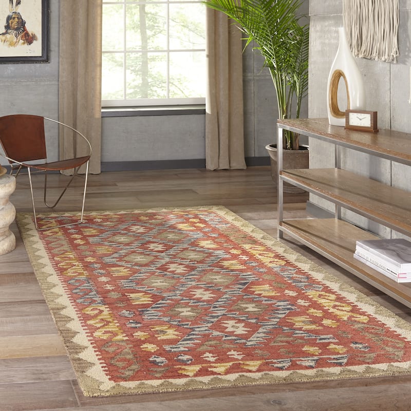 Momeni Tangier Hand Tufted Wool Geometric Area Rug
