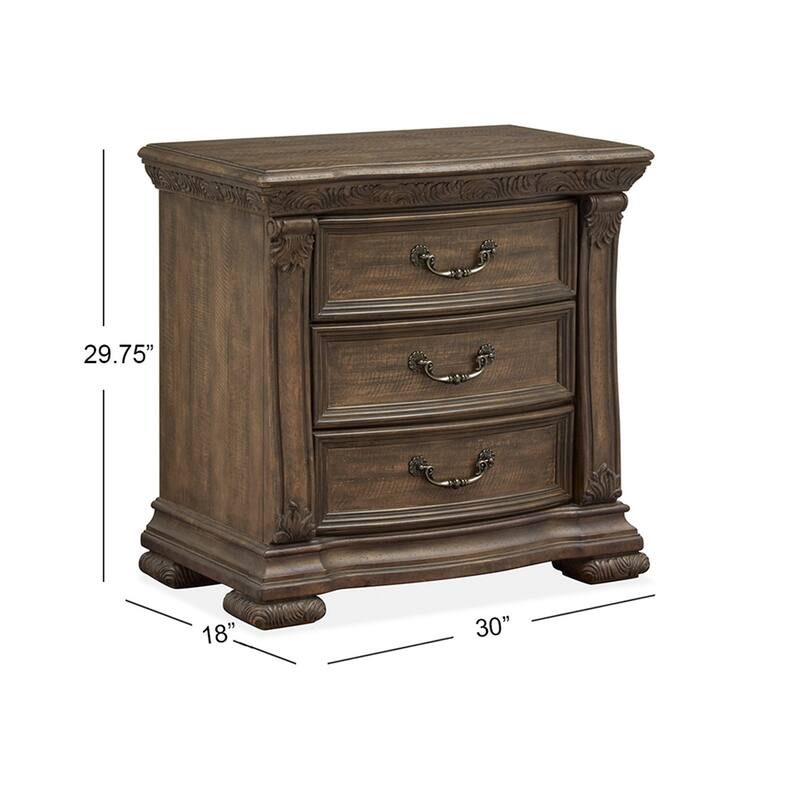 Magnussen Home Durango Willadeene Brown Drawer Nightstand